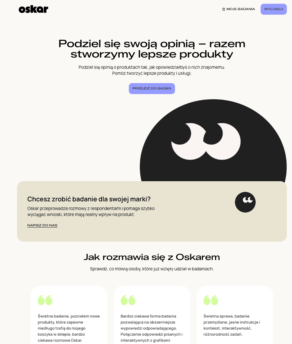 Oskar — product landing